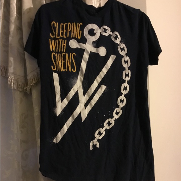 Tops - Sleeping With Sirens anchor tee